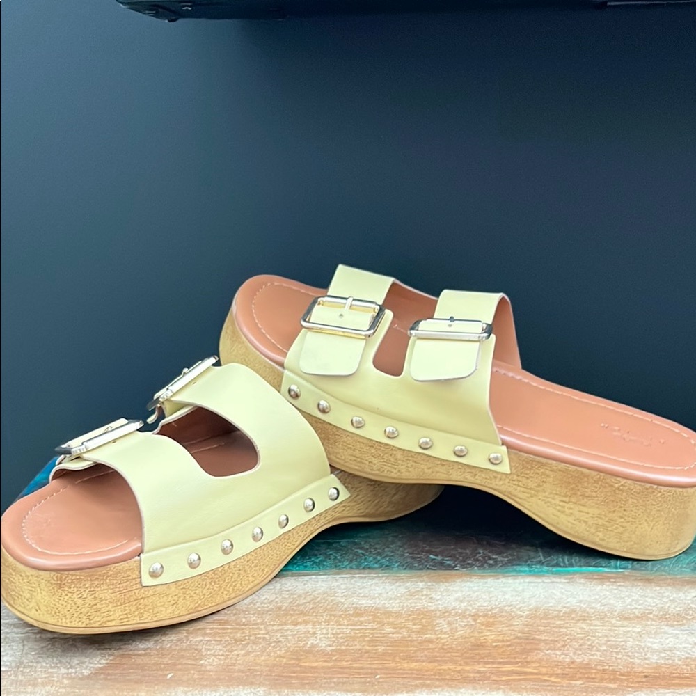 ASOS Yellow Platform Sandals